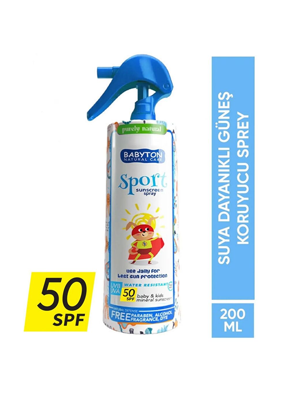 Suya Dayanıklı Güneş Koruyucu Sprey 50 SPF-1