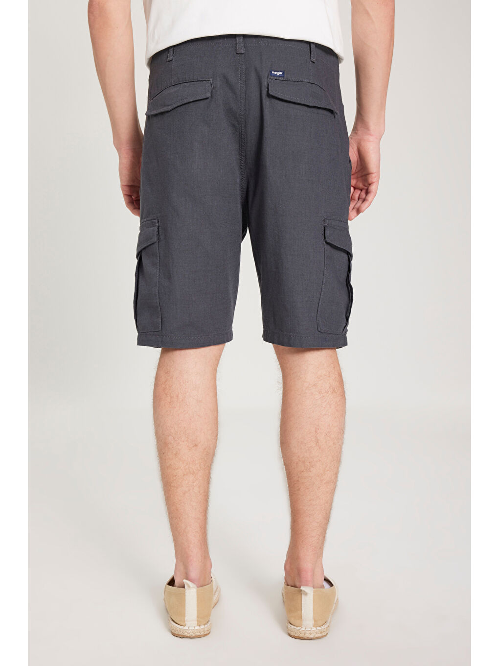 Regular Fit Normal Kesim %100 Pamuk Normal Bel Antrasit Şort-4