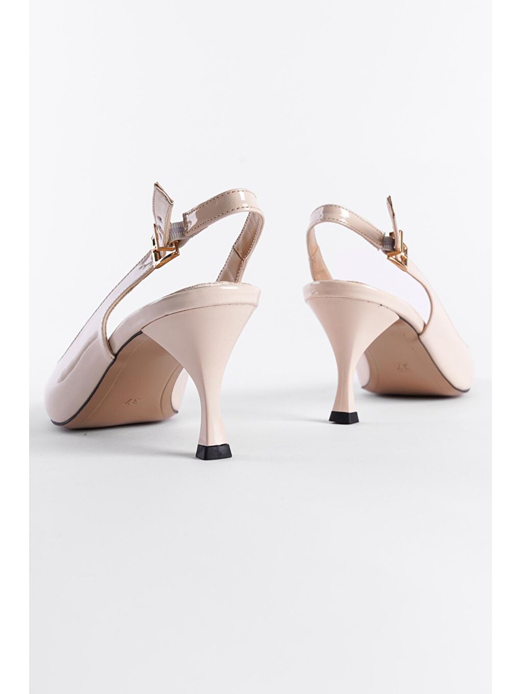 Capone Outfitters Bej Orta Topuklu Stiletto - 2