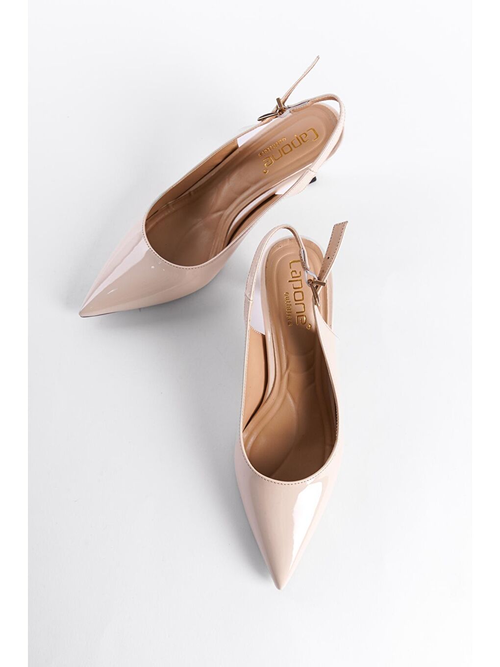 Capone Outfitters Bej Orta Topuklu Stiletto - 3