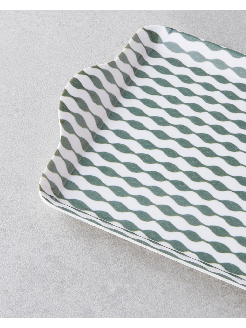 Mossica Melamin Tepsi 24x14 cm Yeşil-2