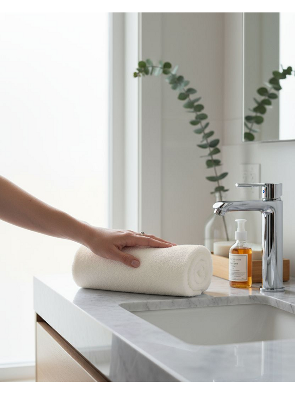 Ekru %100 Pamuk | Velune Banyo Havlusu 2'li Set | Kırık Beyaz | 80x160 | Otel Serisi-1