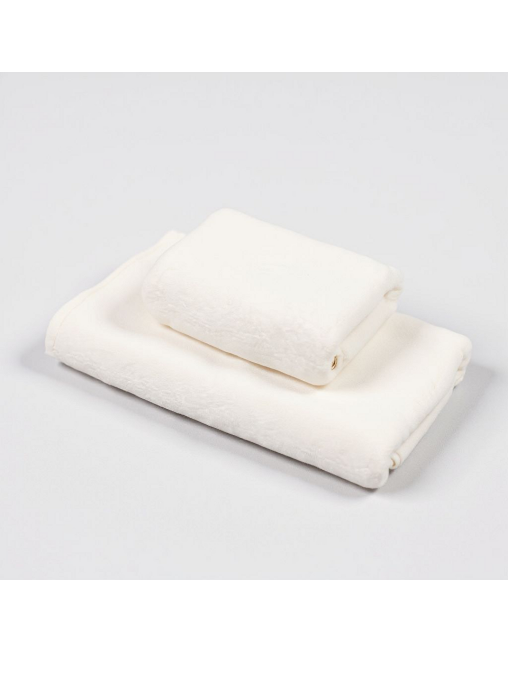 Ekru %100 Pamuk | Velune Banyo Havlusu 2'li Set | Kırık Beyaz | 80x160 | Otel Serisi-4