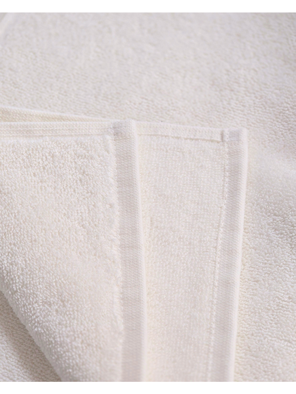 Ekru %100 Pamuk | Velune Banyo Havlusu 2'li Set | Kırık Beyaz | 80x160 | Otel Serisi-7