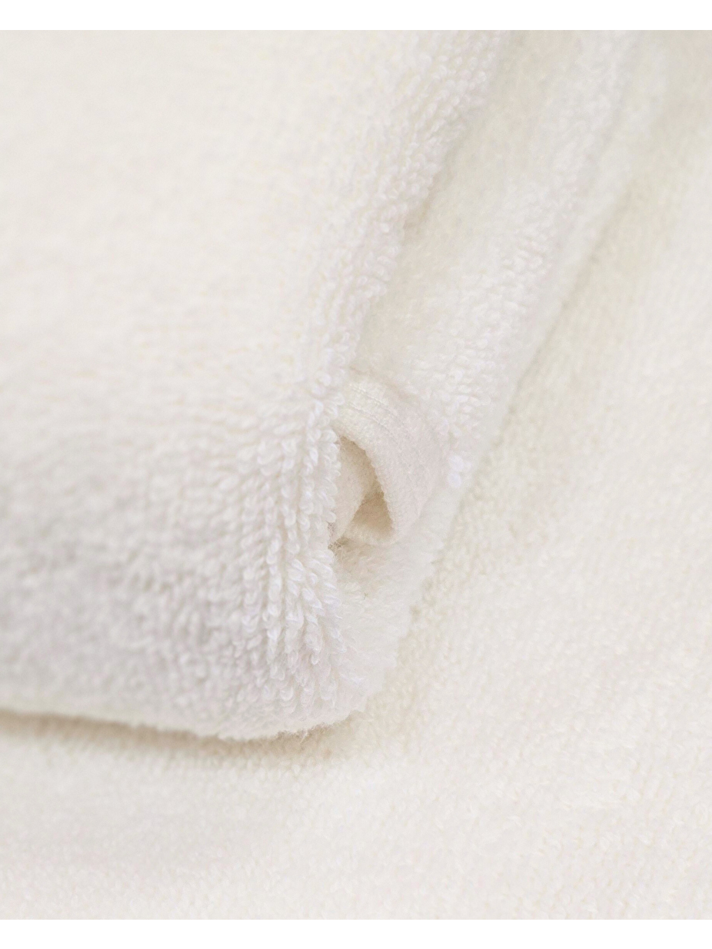 Ekru %100 Pamuk | Velune Banyo Havlusu 2'li Set | Kırık Beyaz | 80x160 | Otel Serisi-8