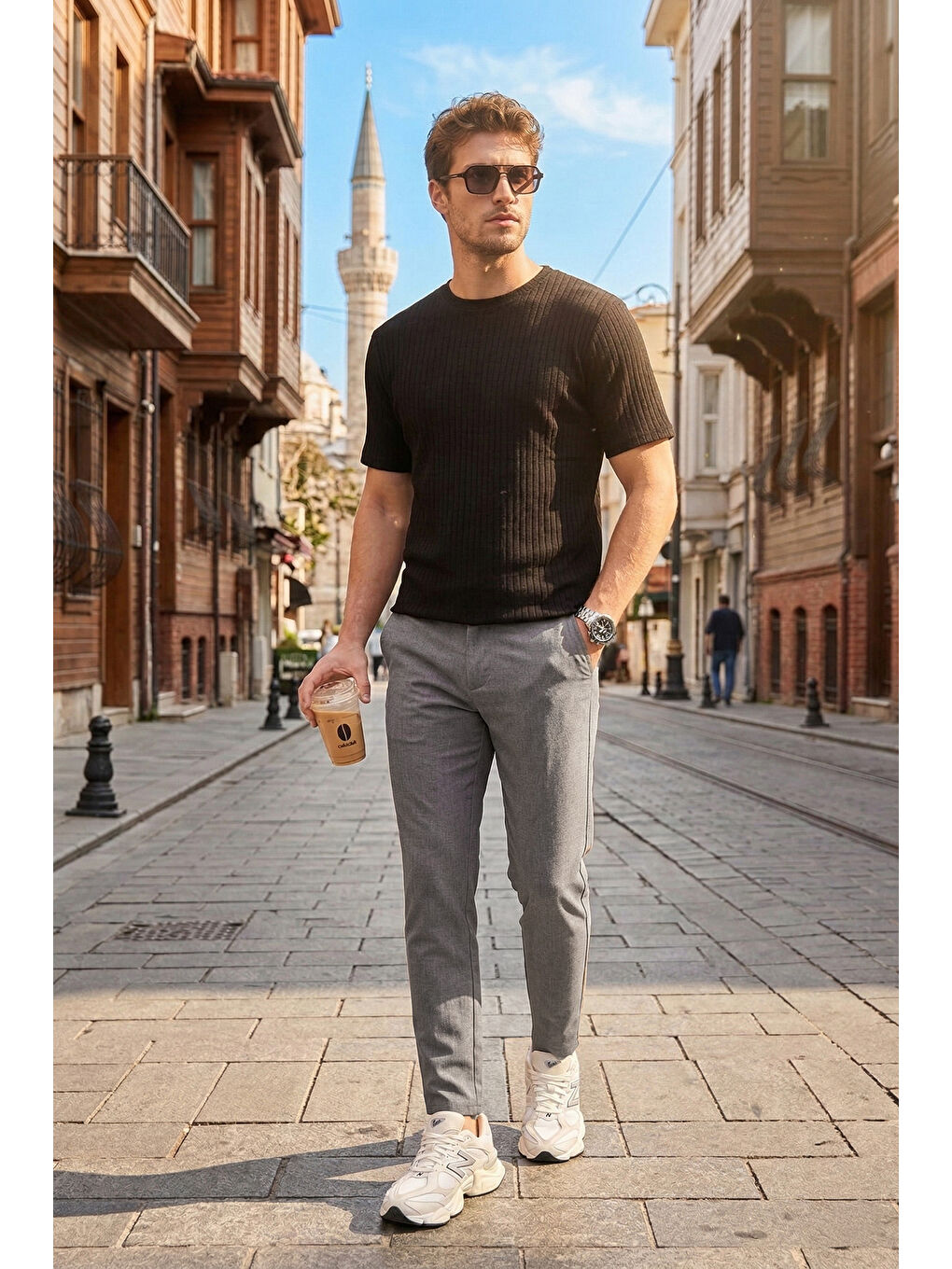 Gri Slim Fit Normal Bel Daralan Paça Pantolon 6843649