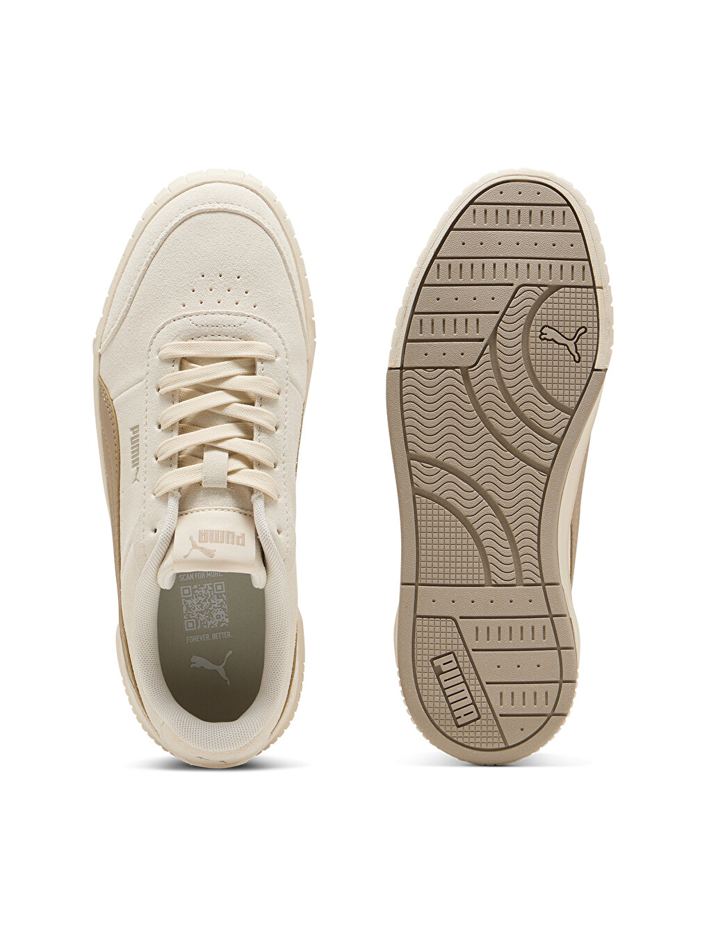 Carina Mia Sd Kadın Ekru Sneaker-4