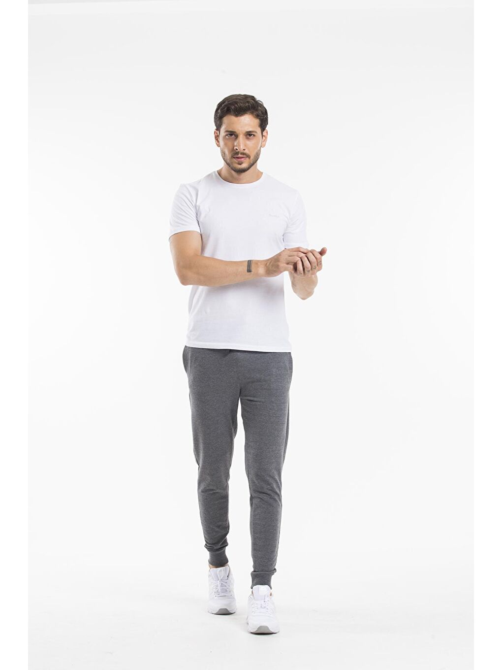 Süperlife Gri Erkek Slim Fit İnce Eşofman Altı SPR 20K01 - 1