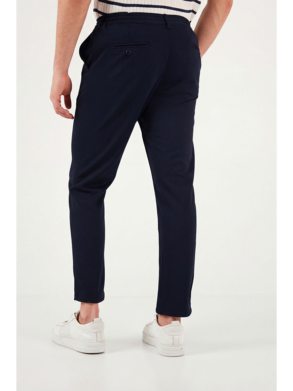 Lacivert Slim Fit Normal Bel Daralan Paça Pantolon 6843654-5