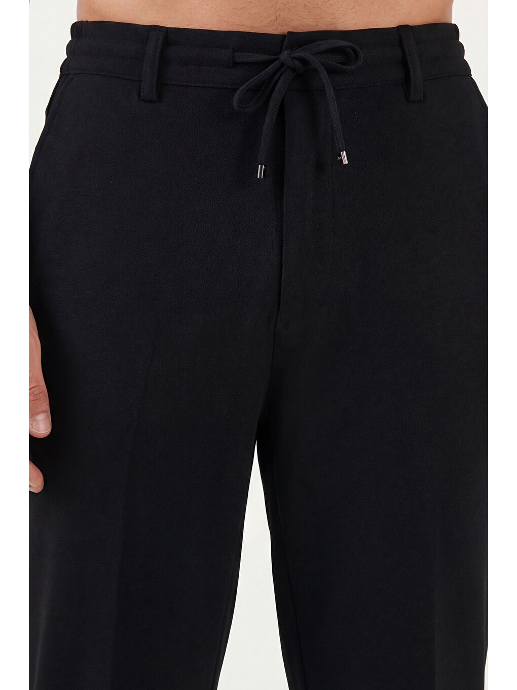 Siyah Slim Fit Normal Bel Daralan Paça Pantolon 6843654-5