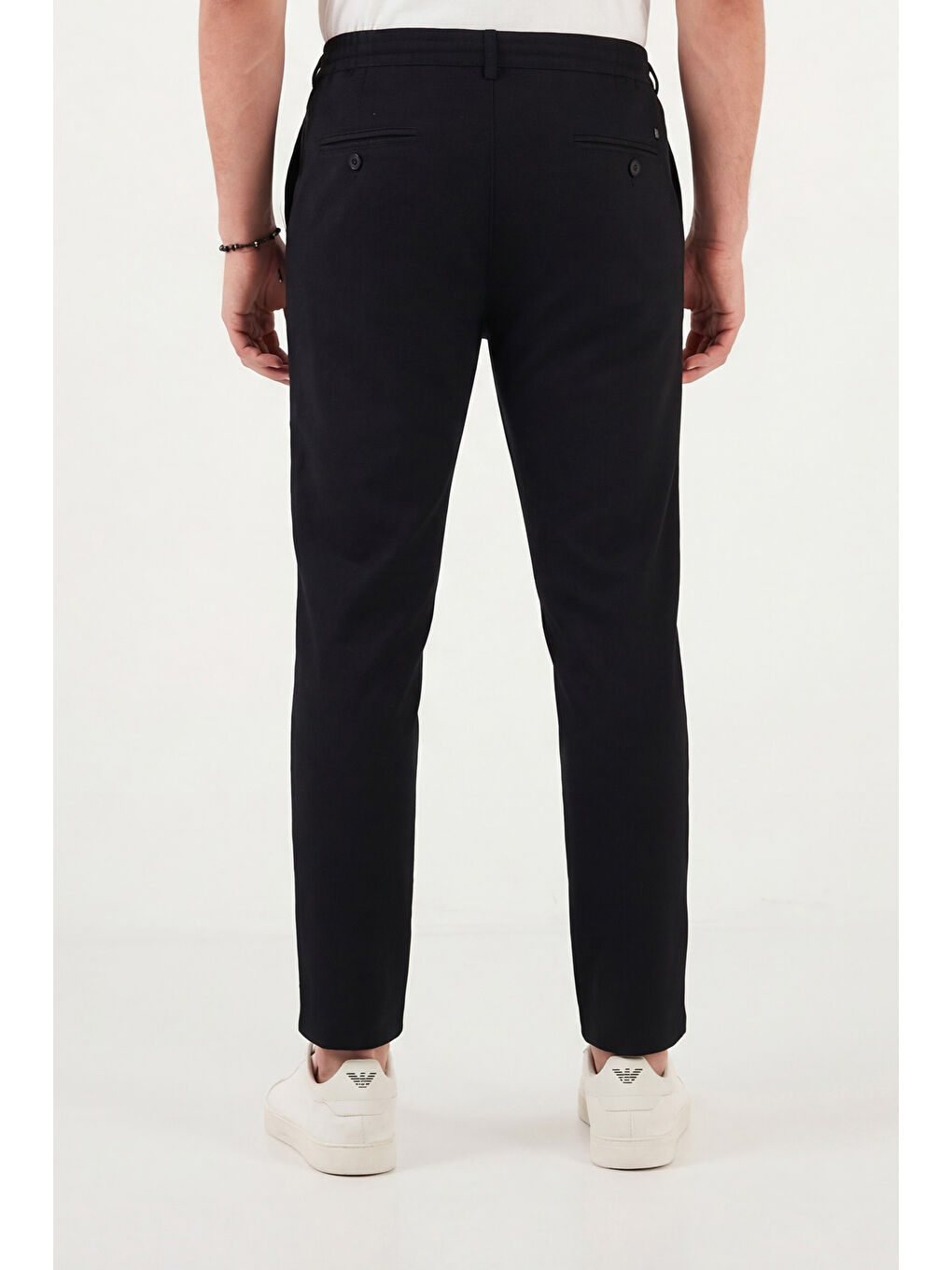 Siyah Slim Fit Normal Bel Daralan Paça Pantolon 6843654-6