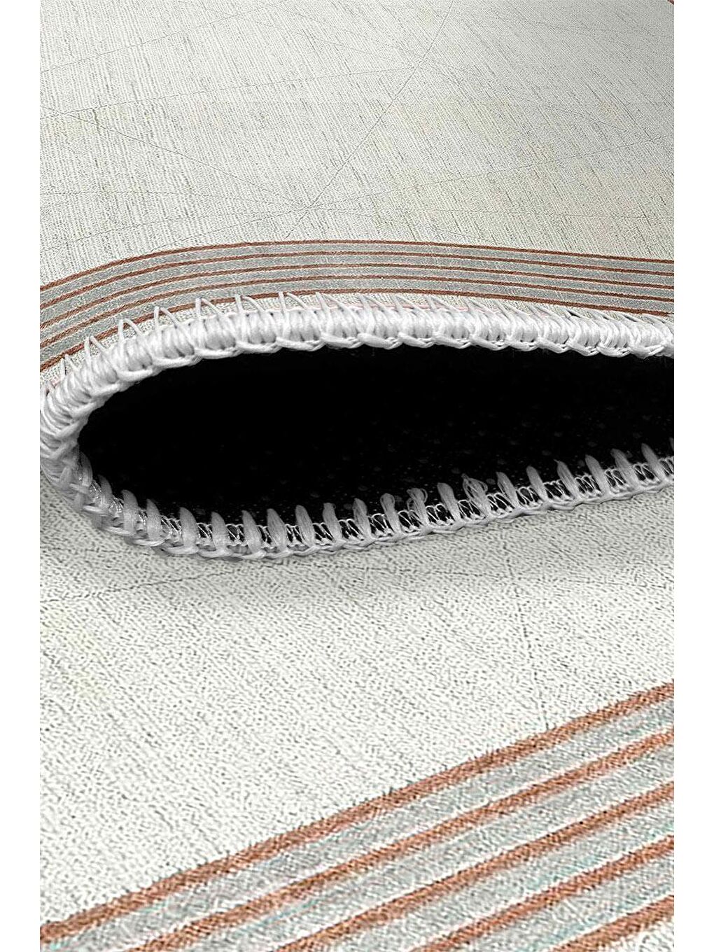 Kahverengi Premium Kalite, Pamuk ve Kaydırmaz Taban, Yıkanabilir, Modern Halı  180 x 280 cm-4