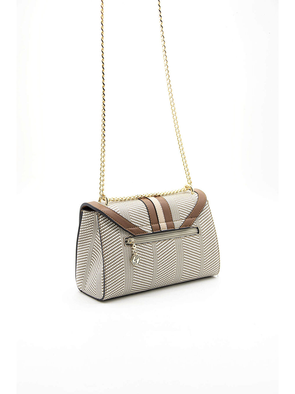 Bej Kadın Çapraz Çanta 1139-44630 SILVER POLO ÇAPRAZ BAYAN ÇANTASI M132 BEJ-MAT TABA-4