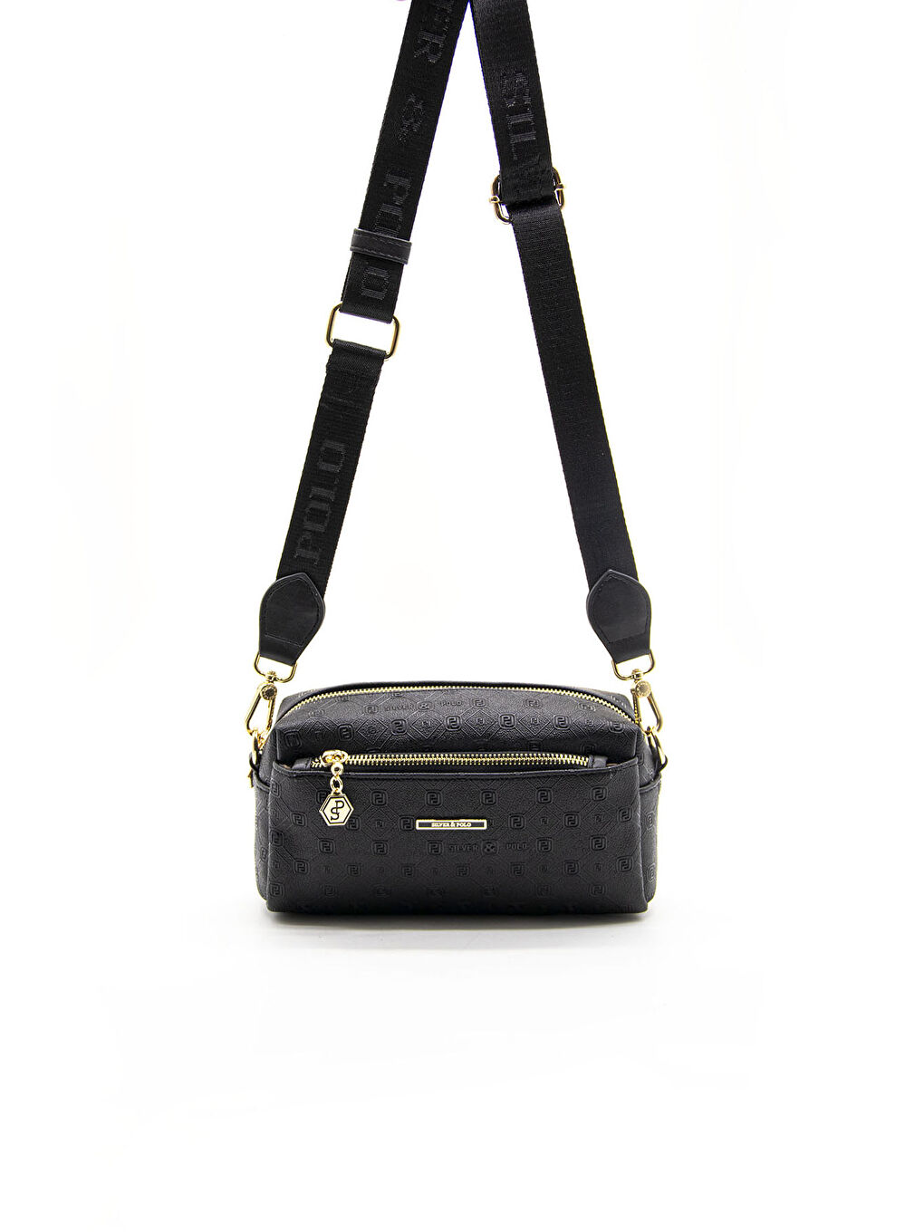 Siyah Kadın Çapraz Çanta 1142-44778 ÇAPRAZ BAYAN ÇANTASI M46 SİYAH-MAT SİYAH-1