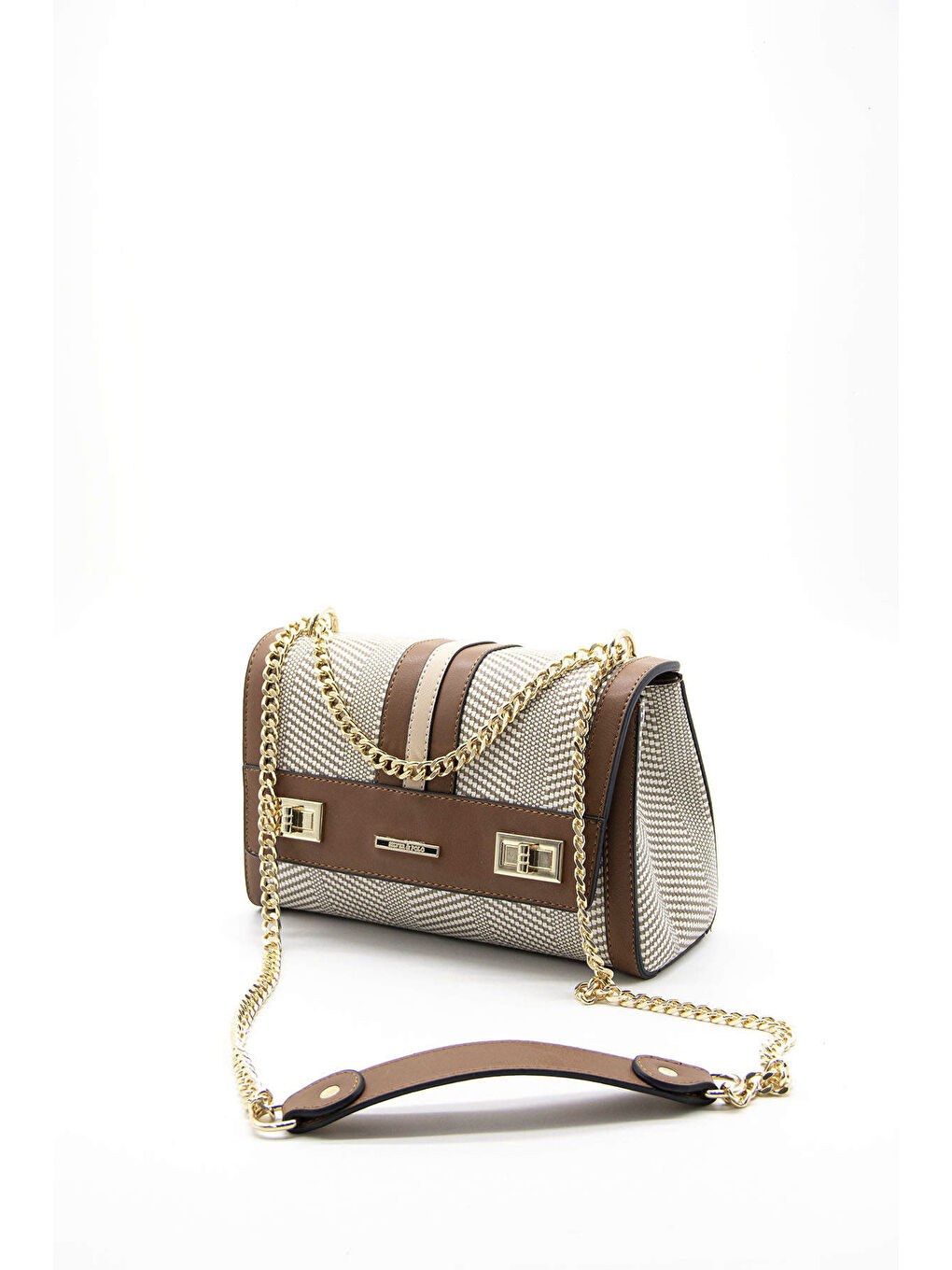 Bej Kadın Çapraz Çanta 1139-44630 SILVER POLO ÇAPRAZ BAYAN ÇANTASI M132 BEJ-MAT TABA-6