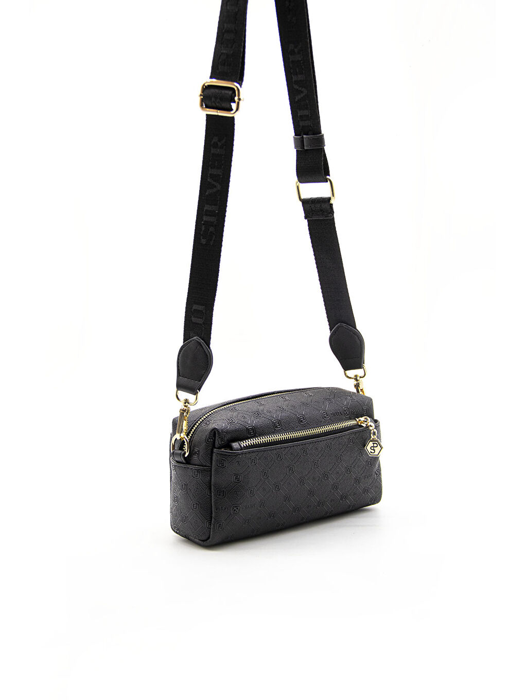 Siyah Kadın Çapraz Çanta 1142-44778 ÇAPRAZ BAYAN ÇANTASI M46 SİYAH-MAT SİYAH-4