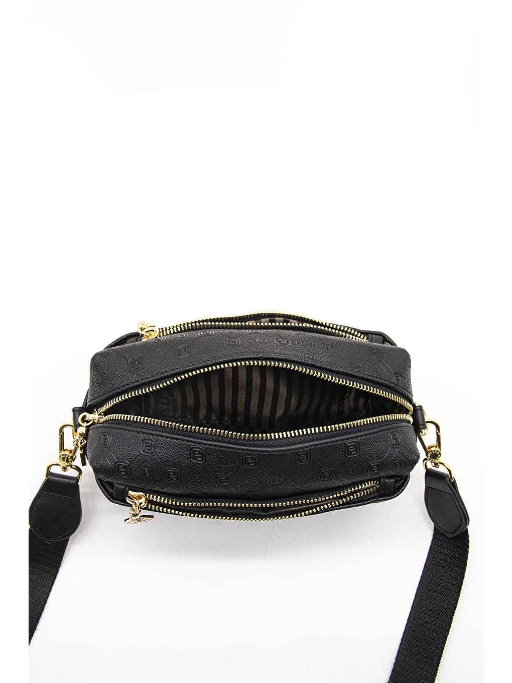 Siyah Kadın Çapraz Çanta 1142-44778 ÇAPRAZ BAYAN ÇANTASI M46 SİYAH-MAT SİYAH-7