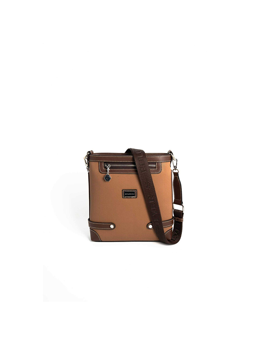 Kahverengi Kadın Çapraz Çanta 1120-45822 SILVER POLO ÇAPRAZ BAYAN ÇANTASI M86 KARAMEL-MAT KAHVE-4