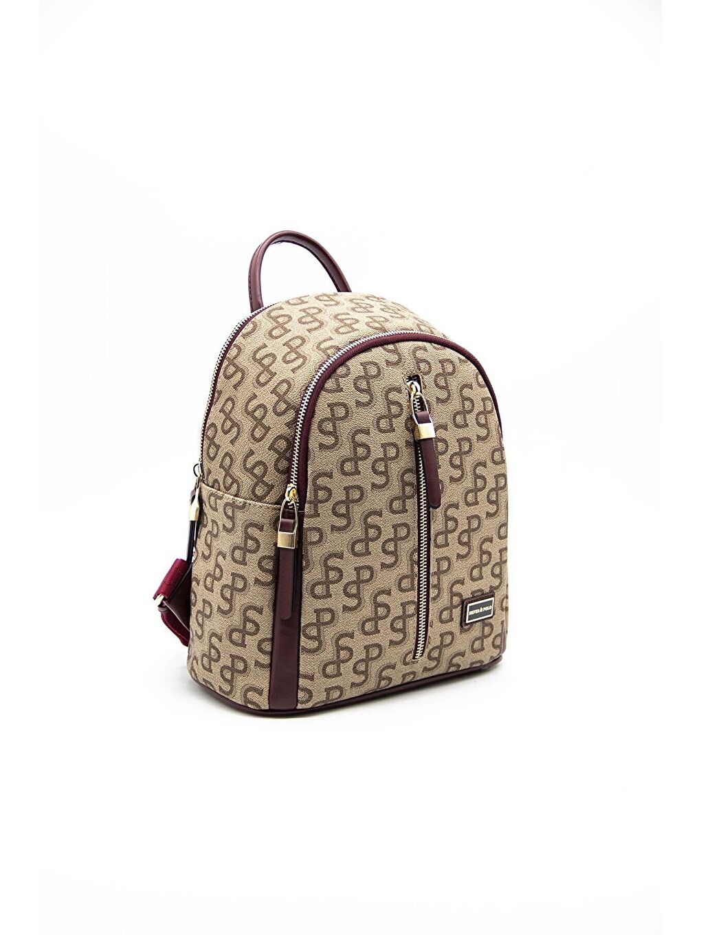 Bej Kadın 901-41098 SIRT ÇANTASI M169 KOYU BEJ-NOVA BORDO-1