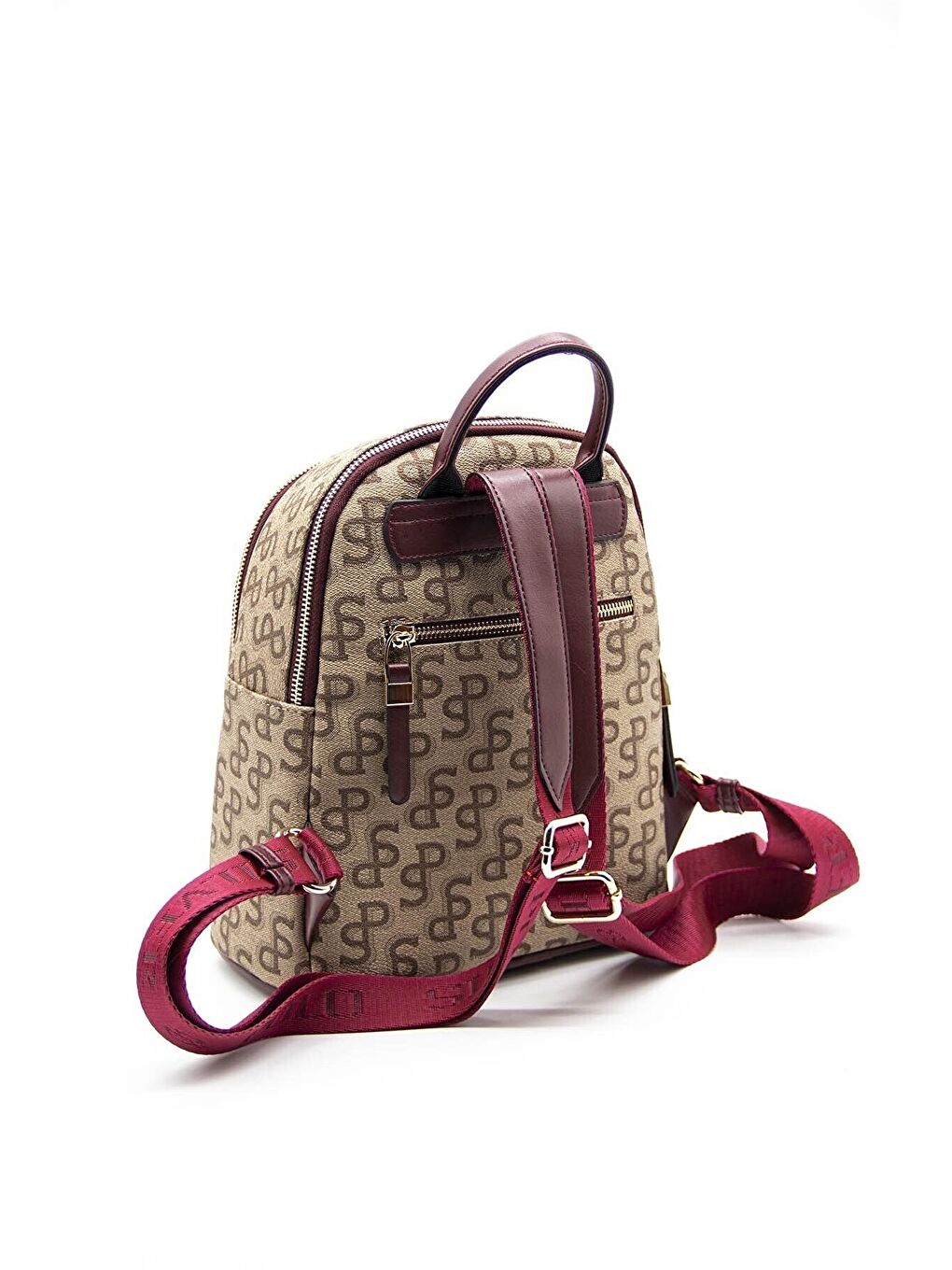 Bej Kadın 901-41098 SIRT ÇANTASI M169 KOYU BEJ-NOVA BORDO-3