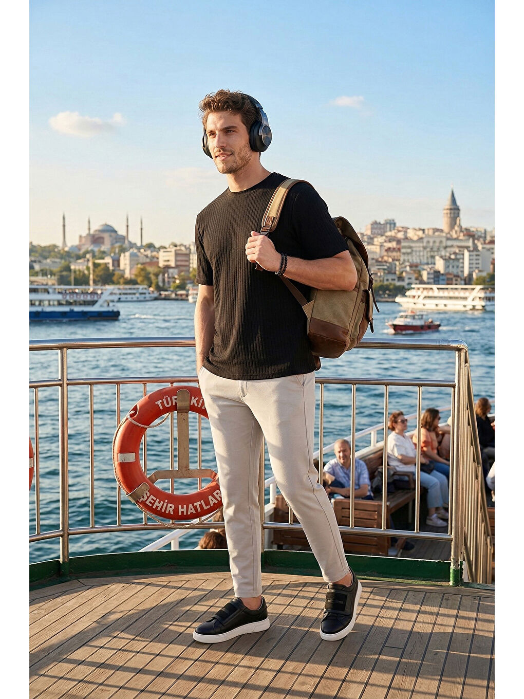 Bej Slim Fit Normal Bel Daralan Paça Pantolon 6843654