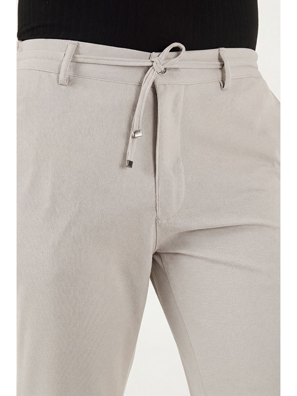 Bej Slim Fit Normal Bel Daralan Paça Pantolon 6843654-5
