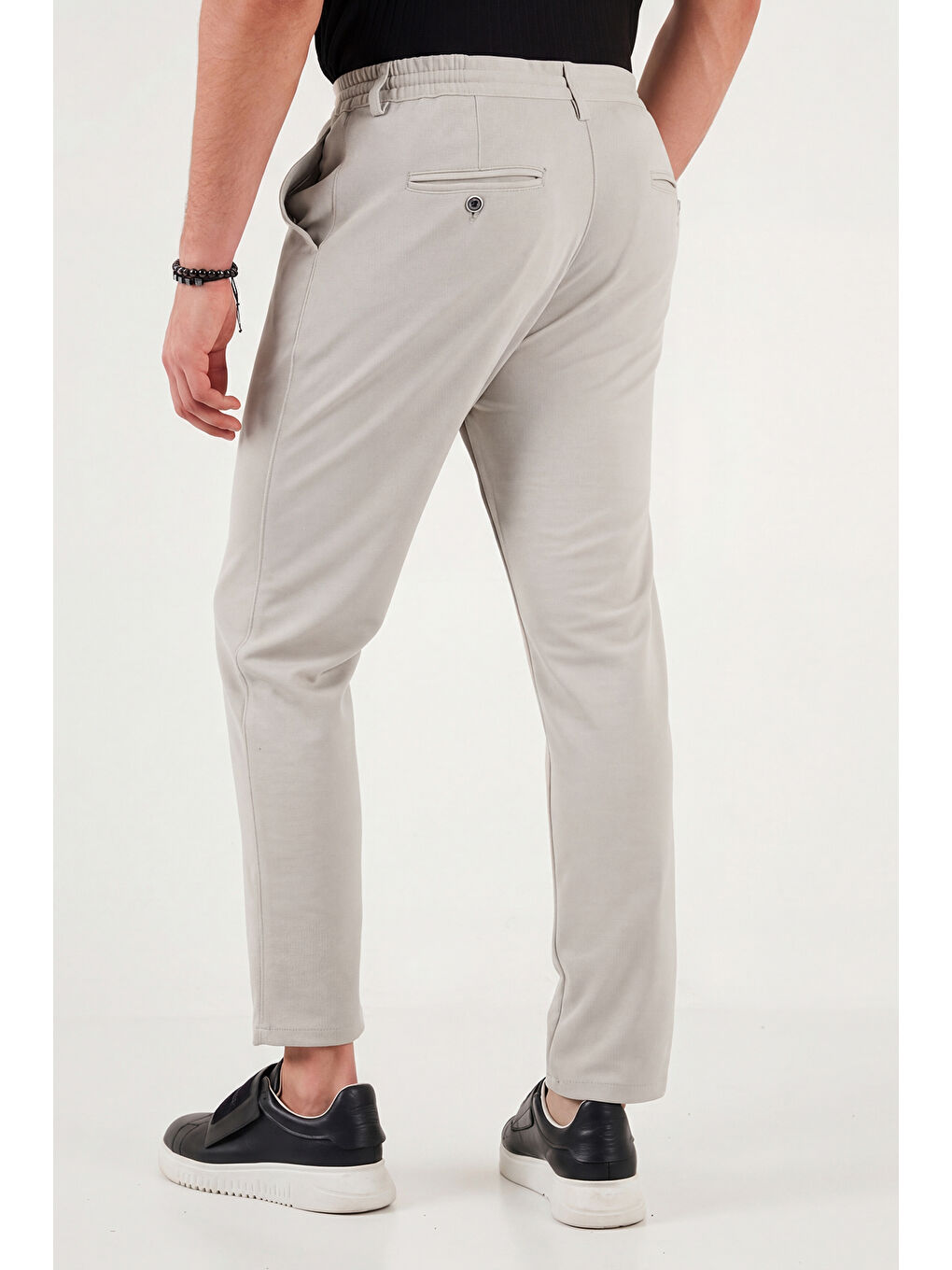 Bej Slim Fit Normal Bel Daralan Paça Pantolon 6843654-6