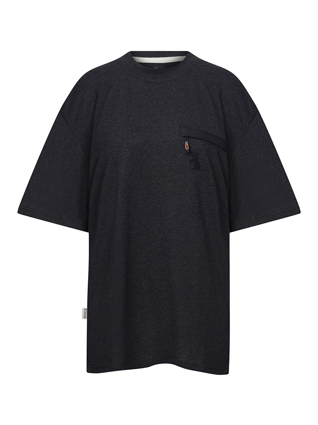 Umisam Unisex Oversize Antrasit Tişört