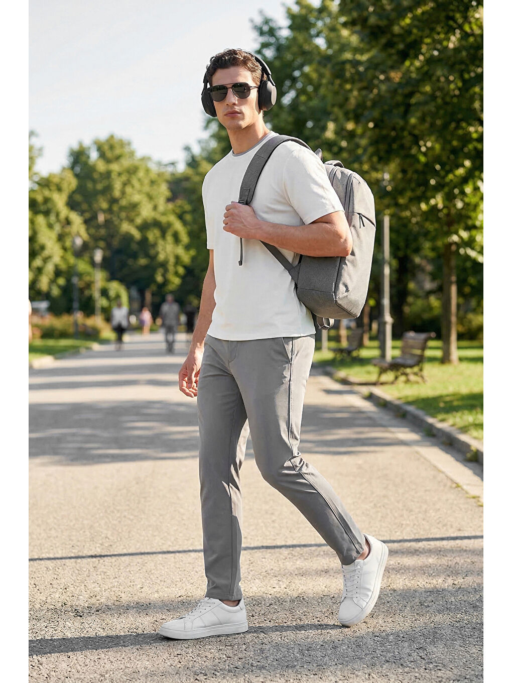 Bej Slim Fit Normal Bel Daralan Paça Pantolon 6843660