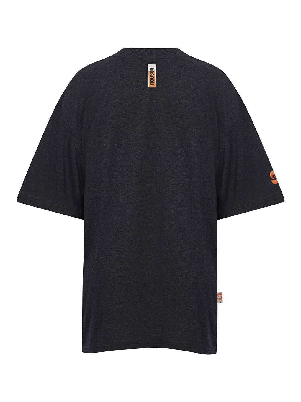 Umisam Unisex Oversize Antrasit Tişört-2