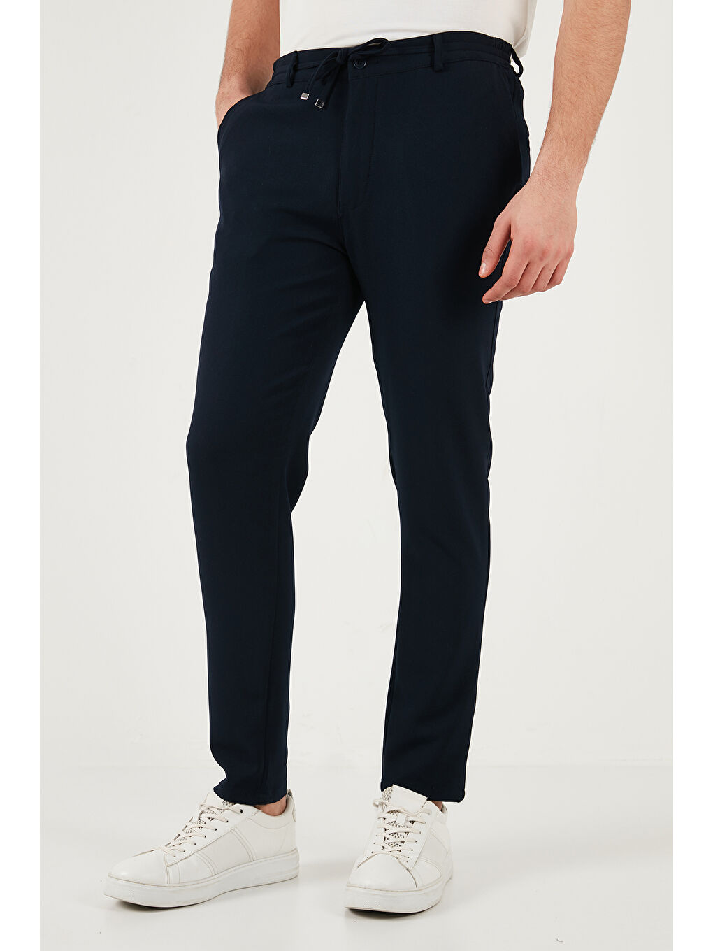 Lacivert Slim Fit Normal Bel Daralan Paça Pantolon 6843660-4