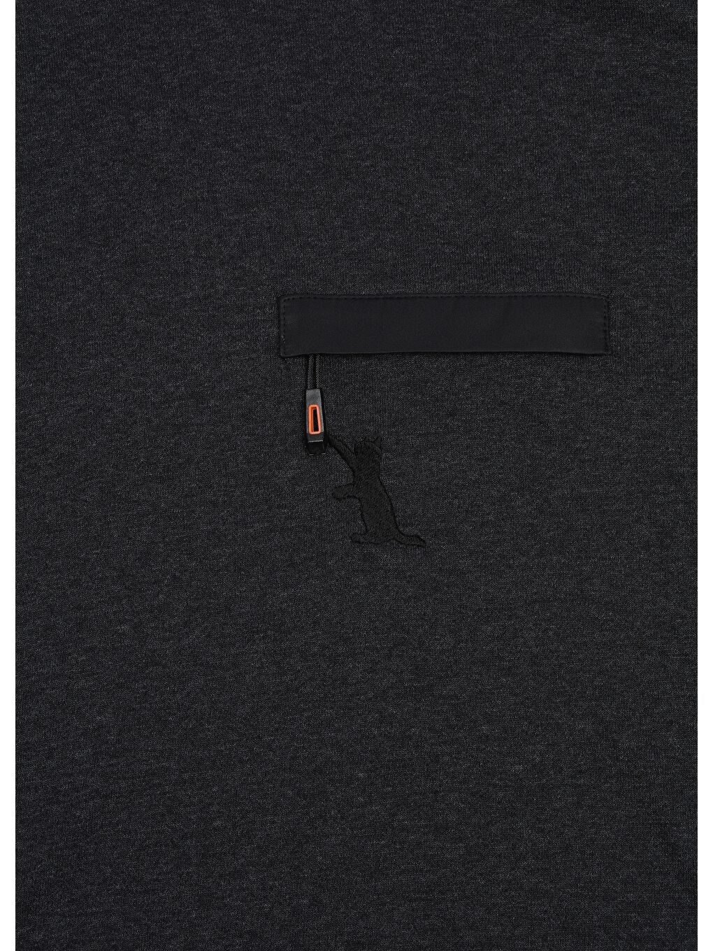 Umisam Unisex Oversize Antrasit Tişört-3