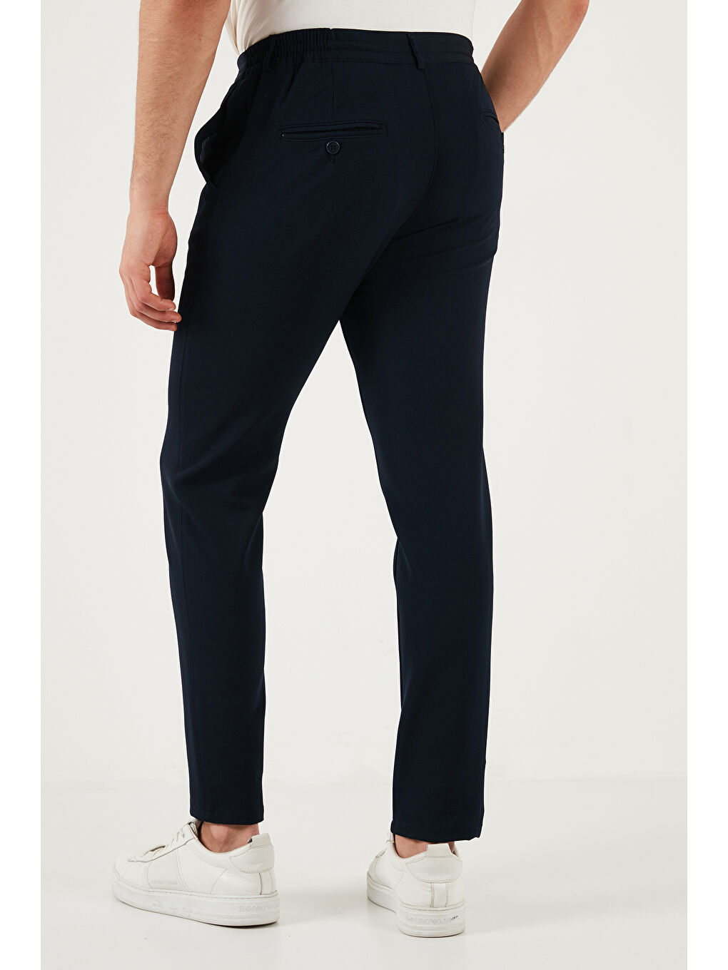 Lacivert Slim Fit Normal Bel Daralan Paça Pantolon 6843660-6