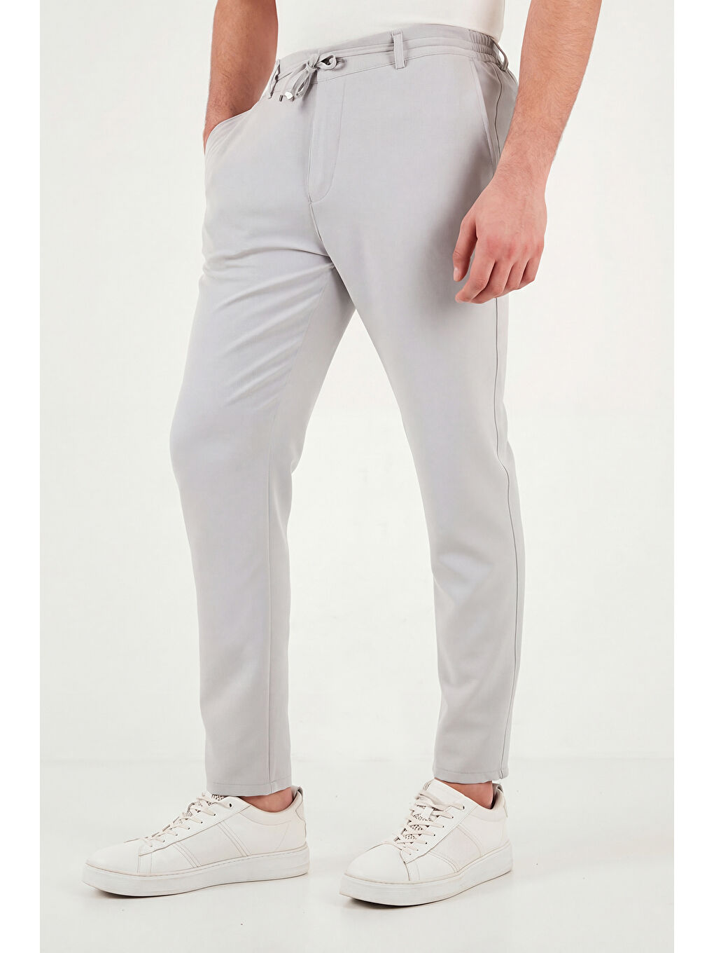 Bej Slim Fit Normal Bel Daralan Paça Pantolon 6843660-4