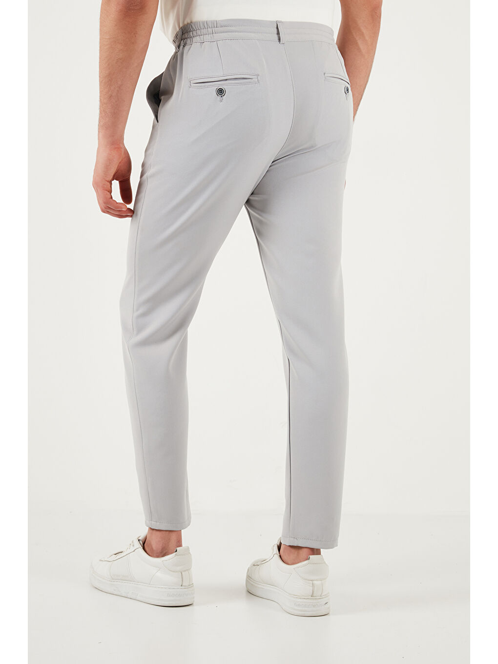 Bej Slim Fit Normal Bel Daralan Paça Pantolon 6843660-5