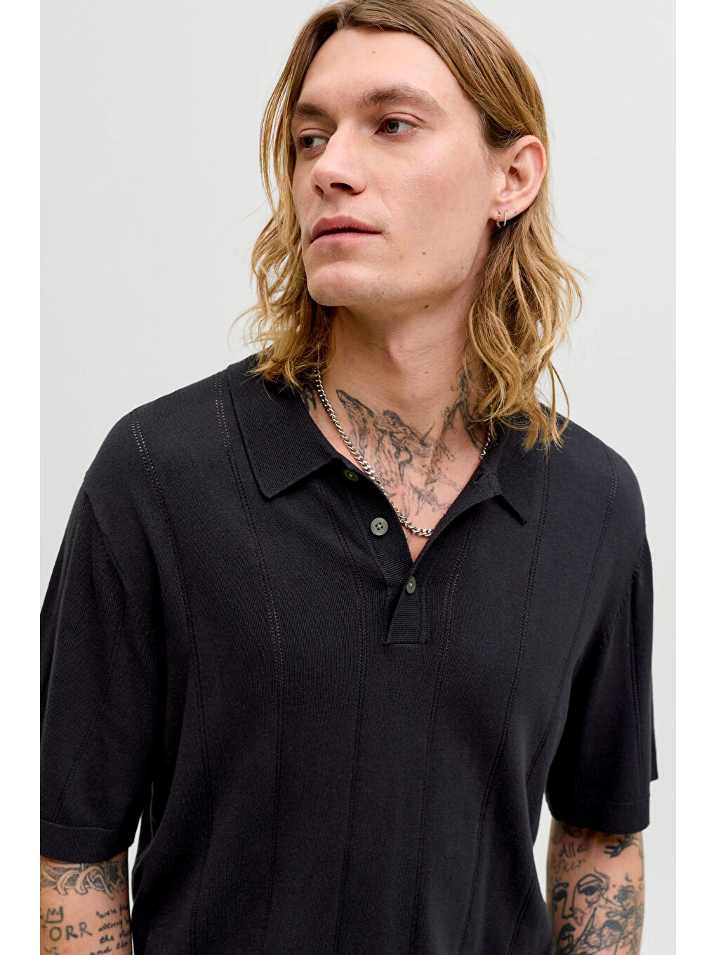 Siyah Premium Jprblawilliam Regular Fit Düğmeli Polo Yaka T Shirt 12291042-2