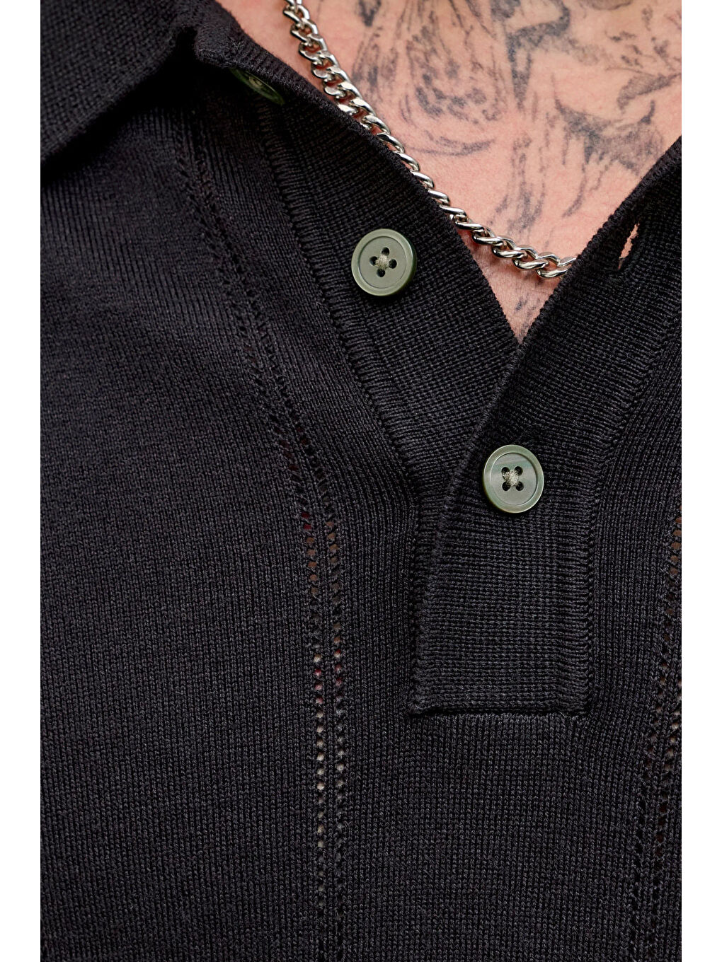 Siyah Premium Jprblawilliam Regular Fit Düğmeli Polo Yaka T Shirt 12291042-4