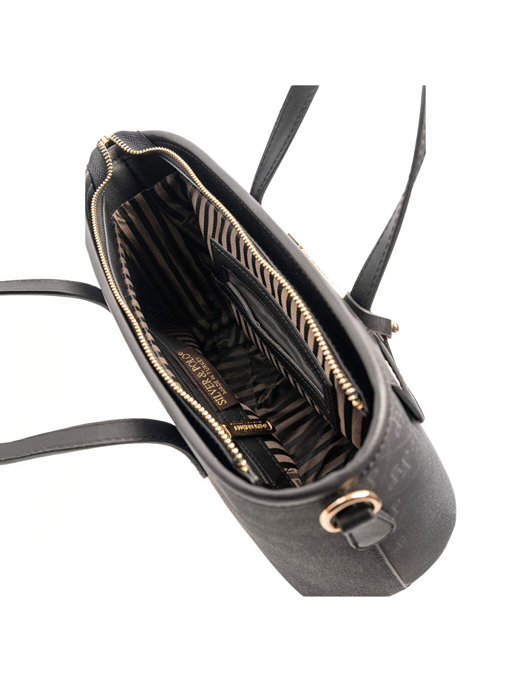 Kahverengi Kadın Omuz Çantası 1185-47860 SILVER POLO BAYAN ÇANTASI M191 KAHVE SARI-MAT KAHVE-5