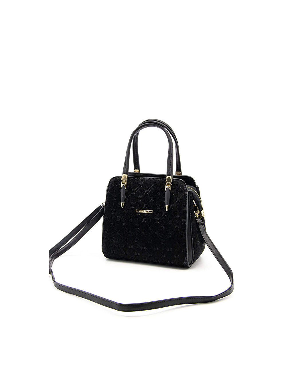 Siyah Kadın Omuz Çantası 1136-45003 SILVER POLO BAYAN ÇANTASI M158 SİYAH-NOVA SİYAH-5