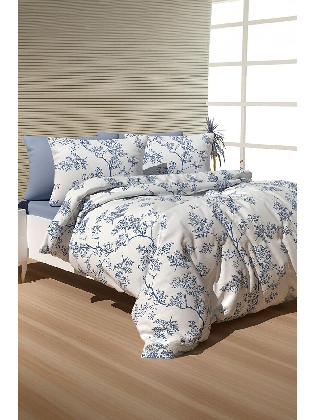 Mavi Tek Kişilik Nevresim Seti  - 24905