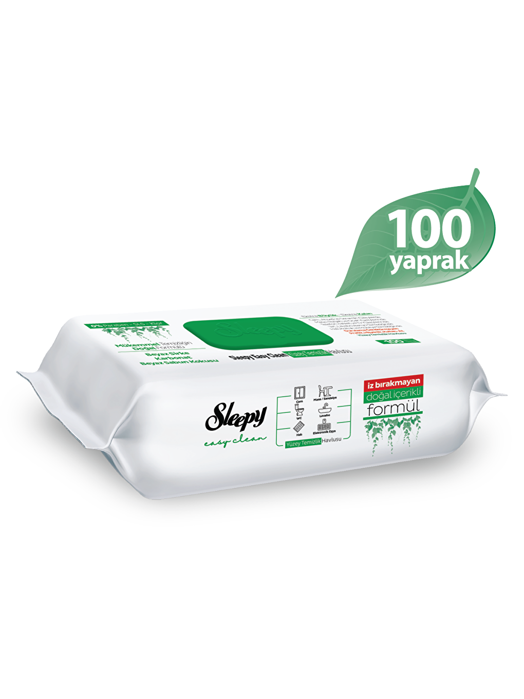 Sleepy Beyaz Easy Clean Yüzey Temizlik Havlusu 100+2x15 (130 Yaprak) - 1