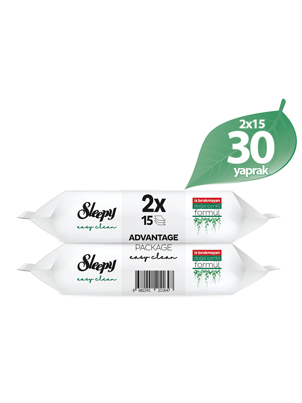 Sleepy Beyaz Easy Clean Yüzey Temizlik Havlusu 100+2x15 (130 Yaprak) - 2