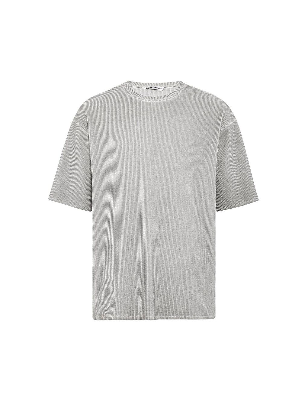 Yıkamalı Ottoman Basic Oversize Tişört Gri-1