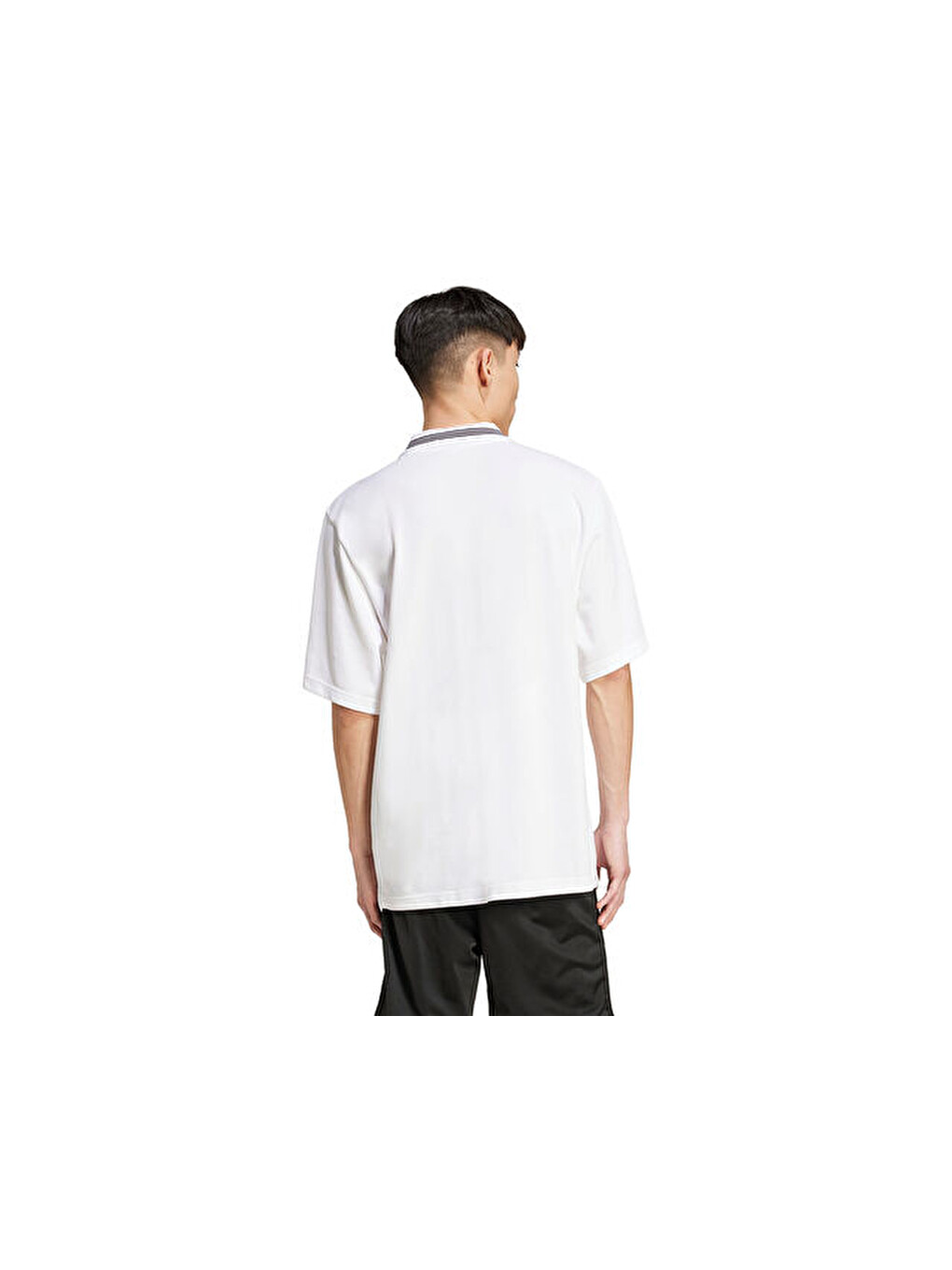 Loose Polo Erkek Günlük Tişört Jw5898 Beyaz-1