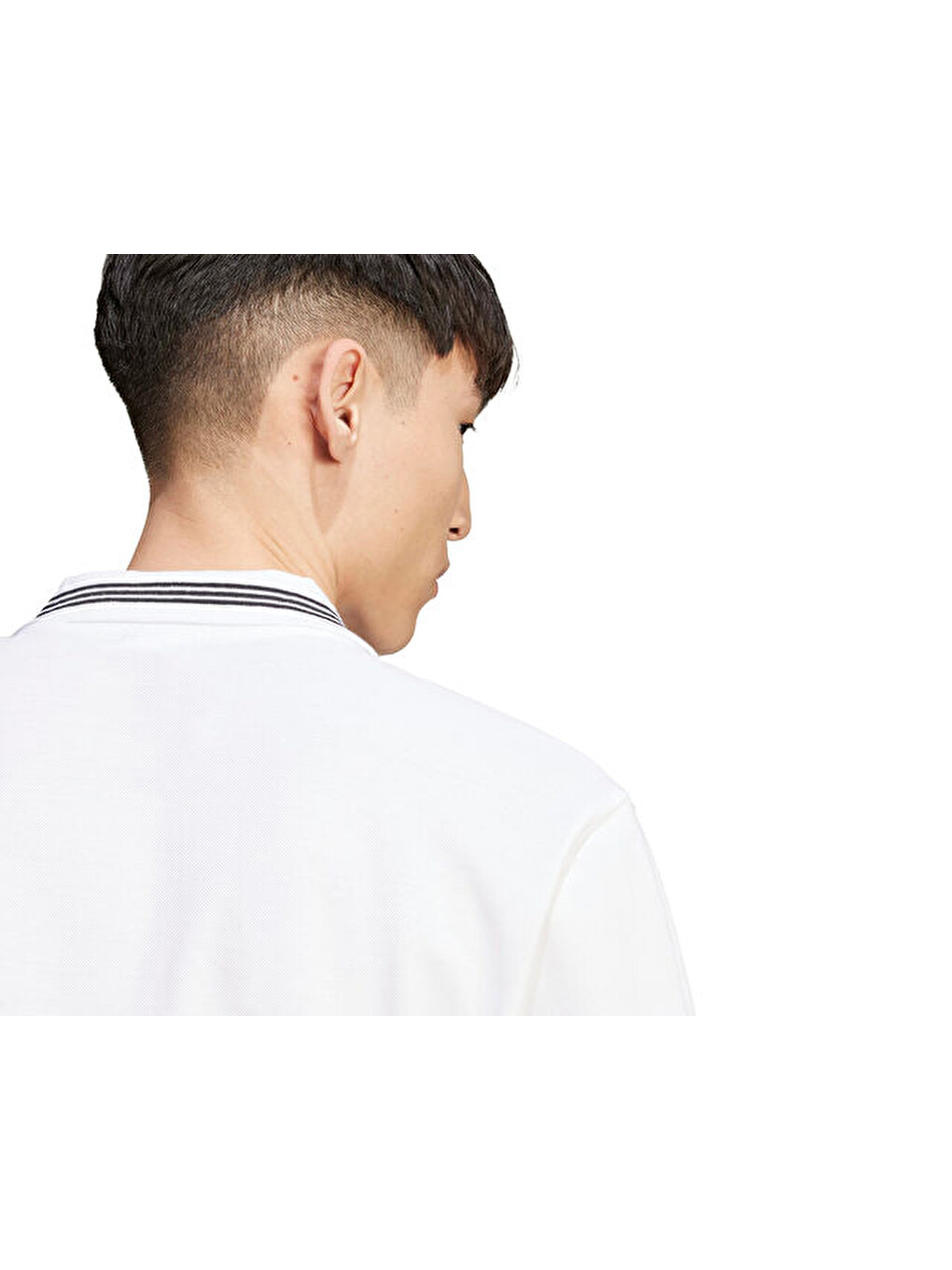 Loose Polo Erkek Günlük Tişört Jw5898 Beyaz-4