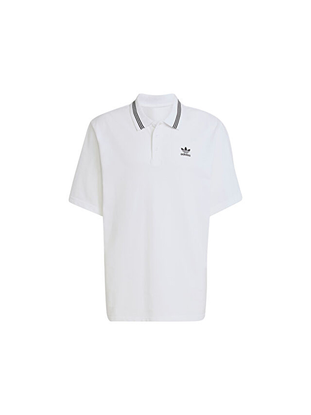 Loose Polo Erkek Günlük Tişört Jw5898 Beyaz-5