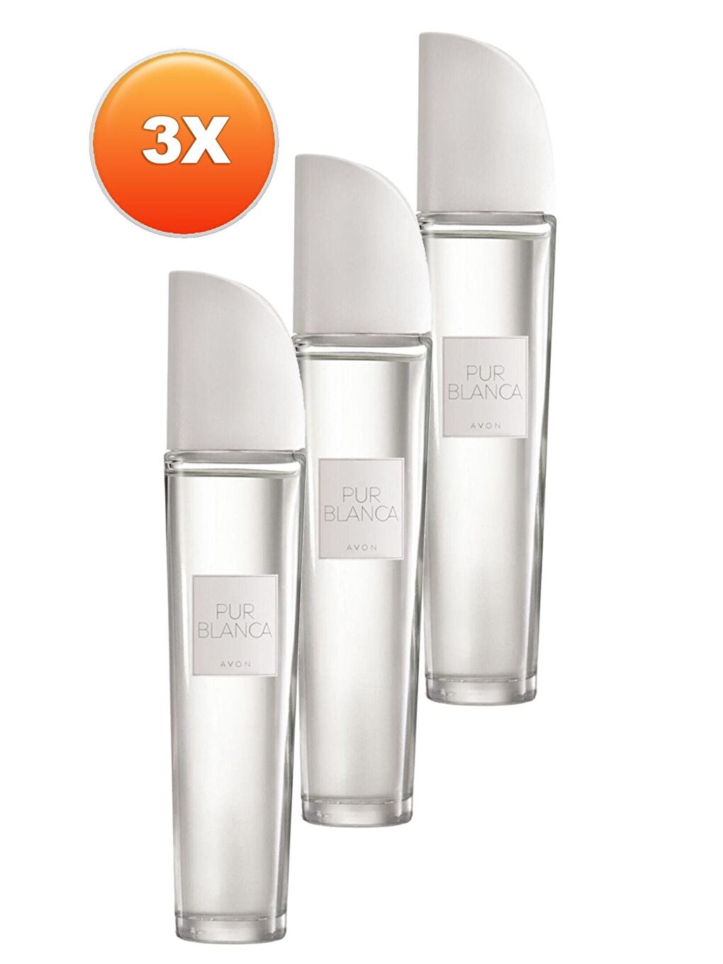 AVON Renksiz Pur Blanca Kadın Parfüm Edt 50 Ml. Üçlü Set - 1