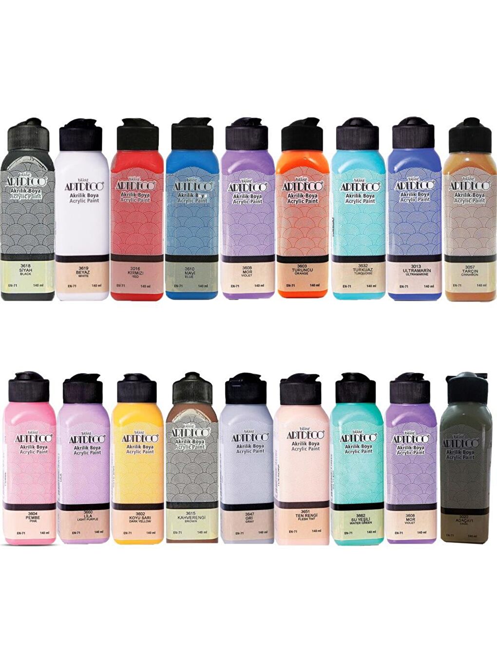 Akrilik Boya 140 ml 16 Lı Set