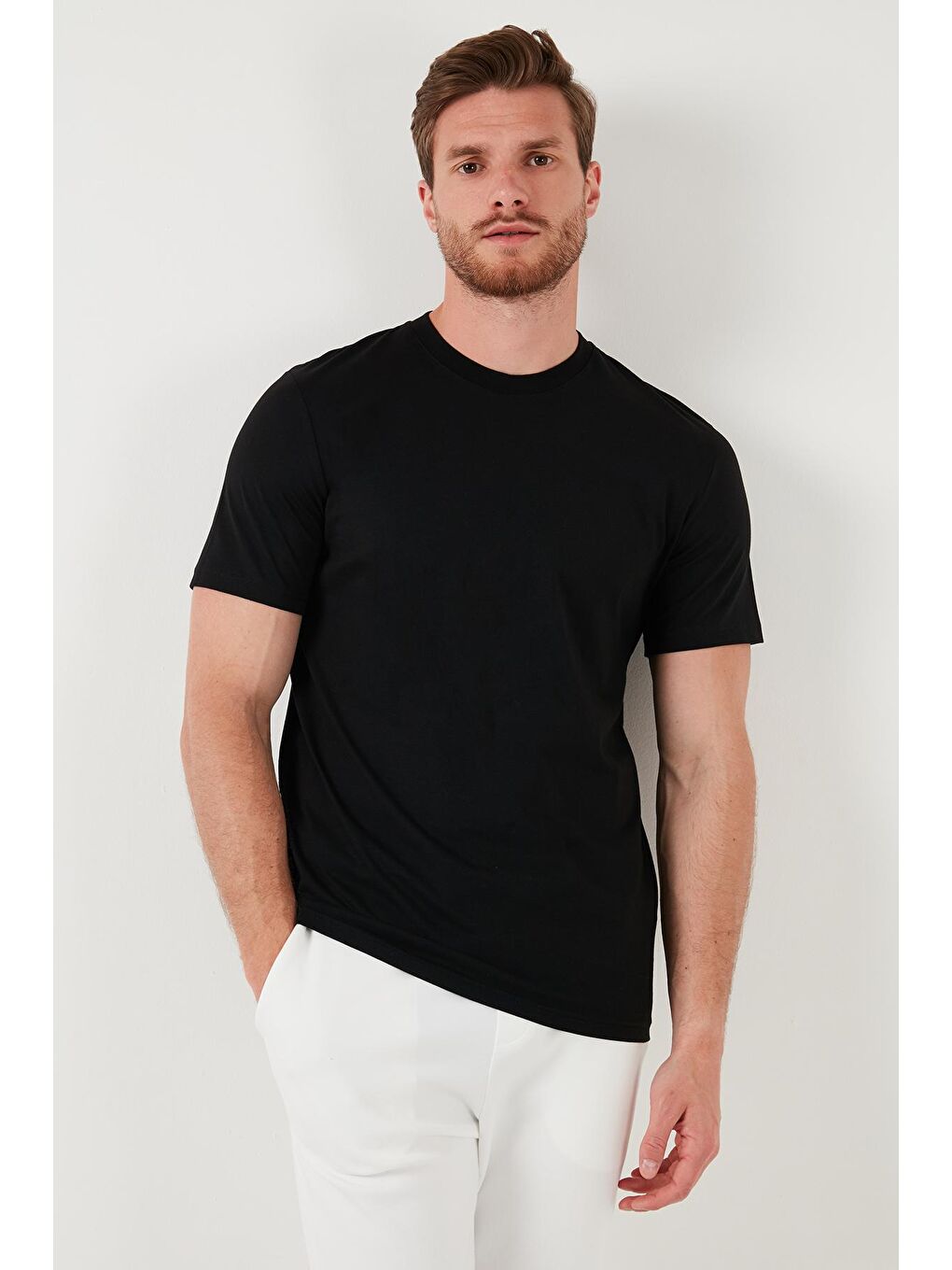 Buratti Siyah Pamuklu Regular Fit 2'li Basic T Shirt 59020202 - 3