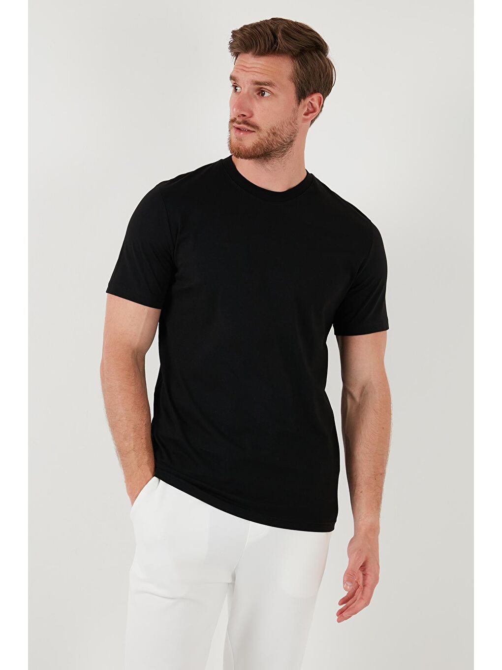 Buratti Siyah Pamuklu Regular Fit 2'li Basic T Shirt 59020202 - 4